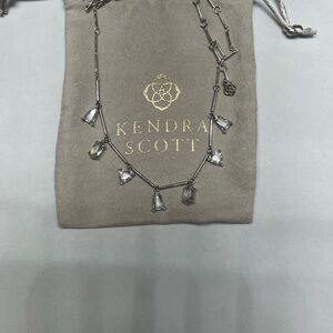 Kendra Scott Blair Strand Silver Necklace with Crystal Accents